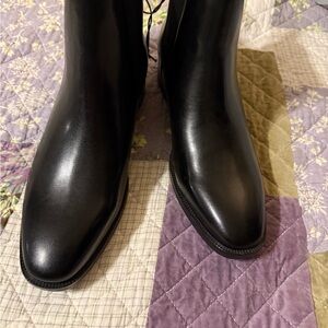 Calvin Klein Men's Black Leather Boots